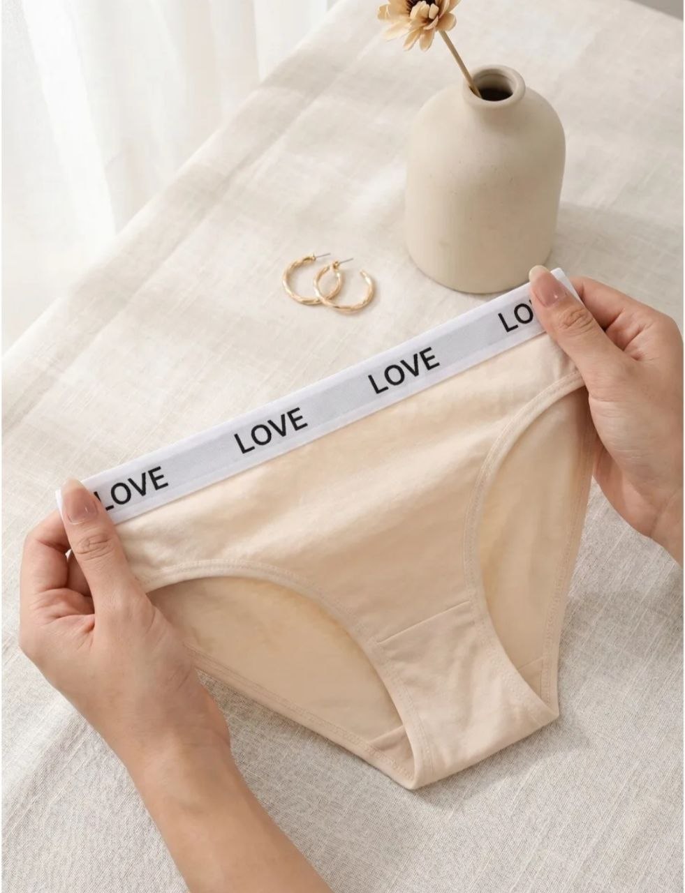 Хлопковые трусики Love от Maxwella