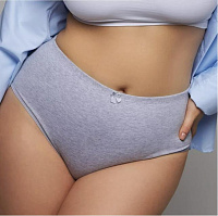 Серые трусы plus size ношенные